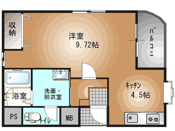 宇都宮駅 徒歩17分 4階の物件間取画像